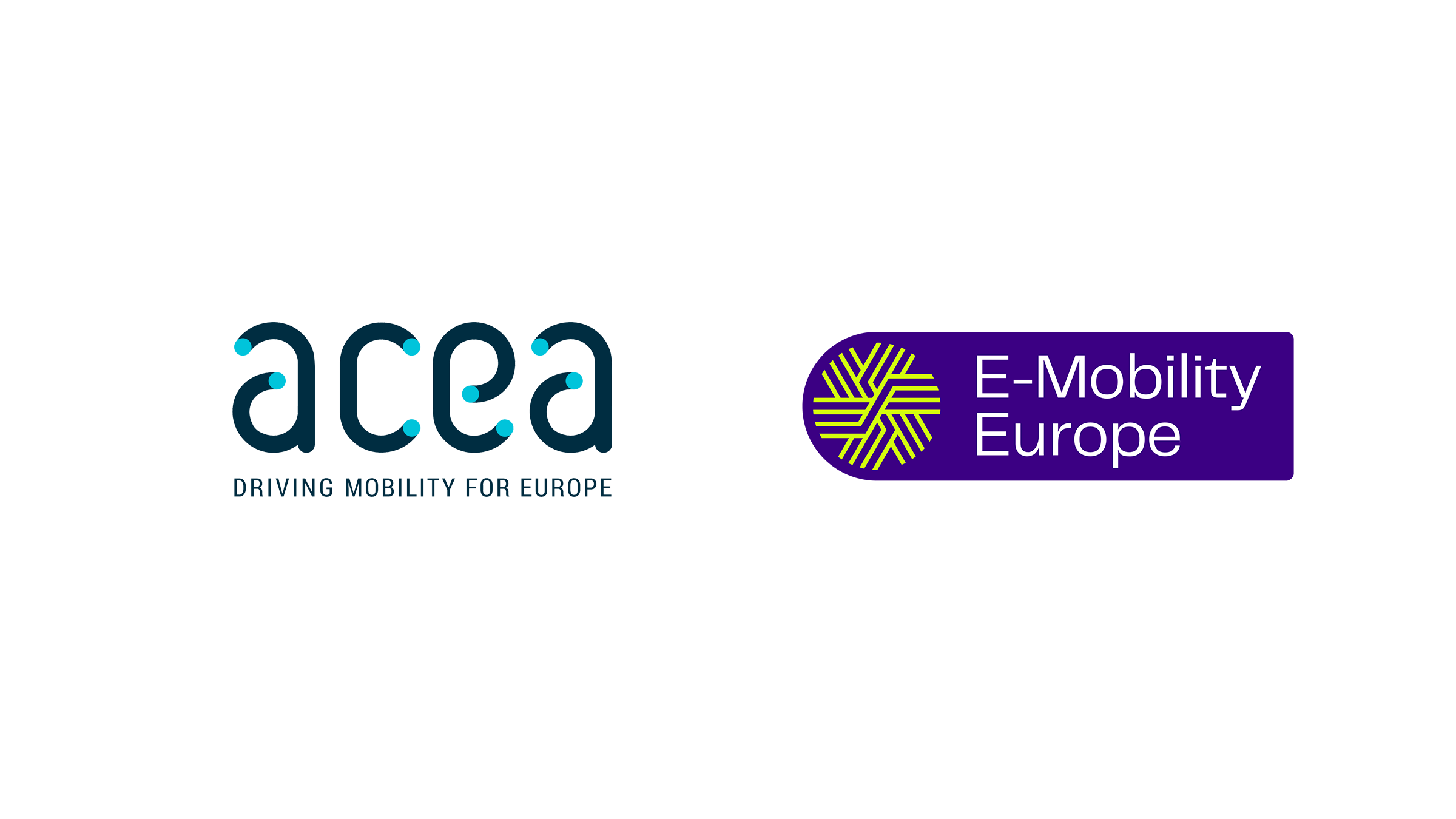 ACEA and E-Mobility Europe logos for their joint Electrification Action Plan letter