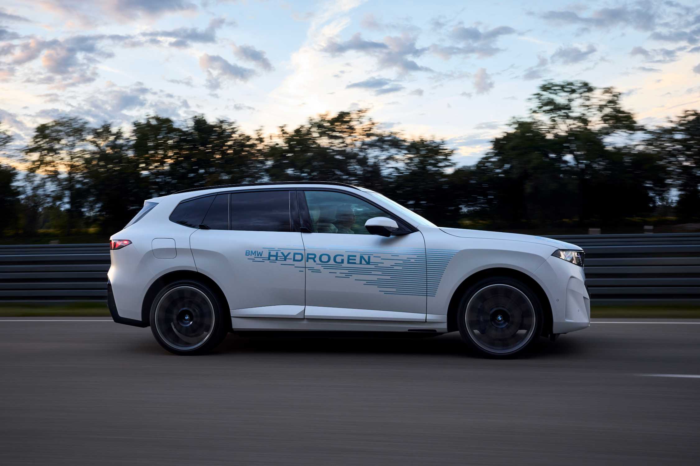 BMW iX5 Hydrogen prototype during road testing
