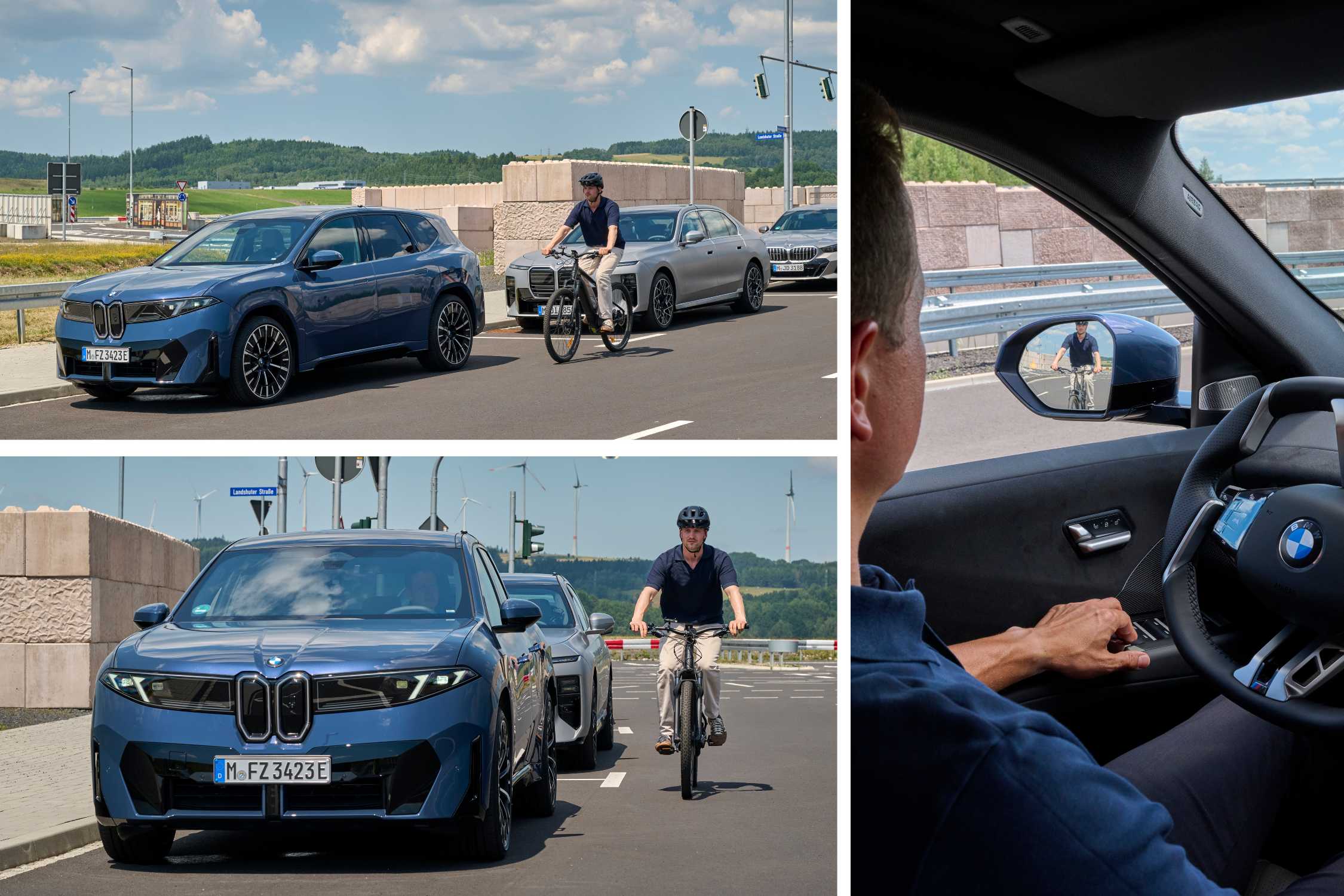 BMW Neue Klasse active safety technology functional collage