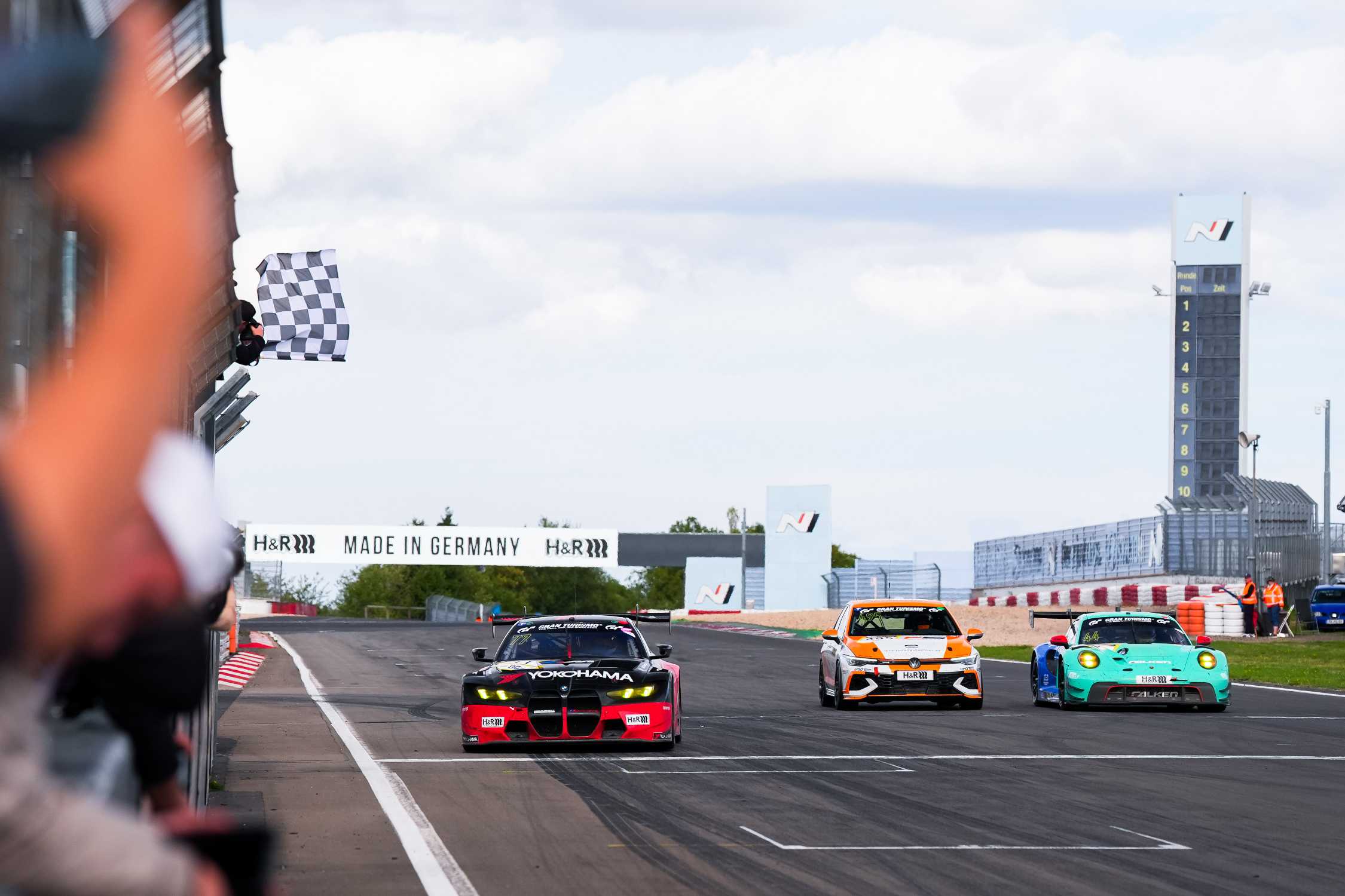 BMW M4 GT3 EVO No. 77 competing on the Nürburgring Nordschleife during the 2026 NLS double-header