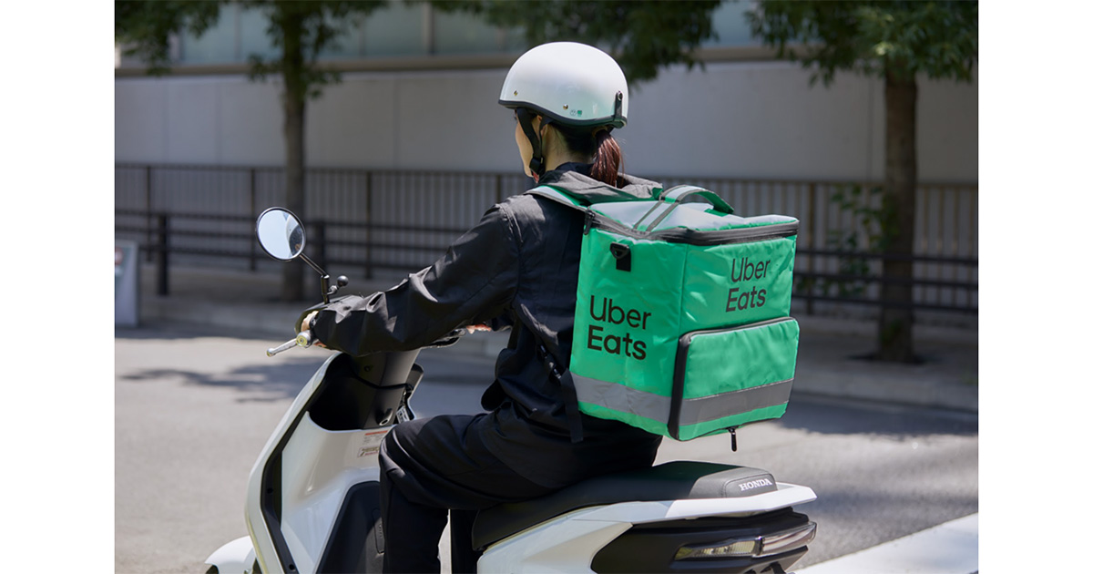 Honda and Uber Eats Japan smartphone-based motorcycle safe-driving evaluation demonstration